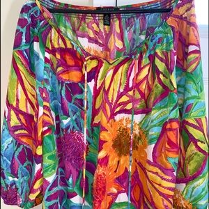 Lauren Ralph Lauren (LRL) Floral Blouse 3X